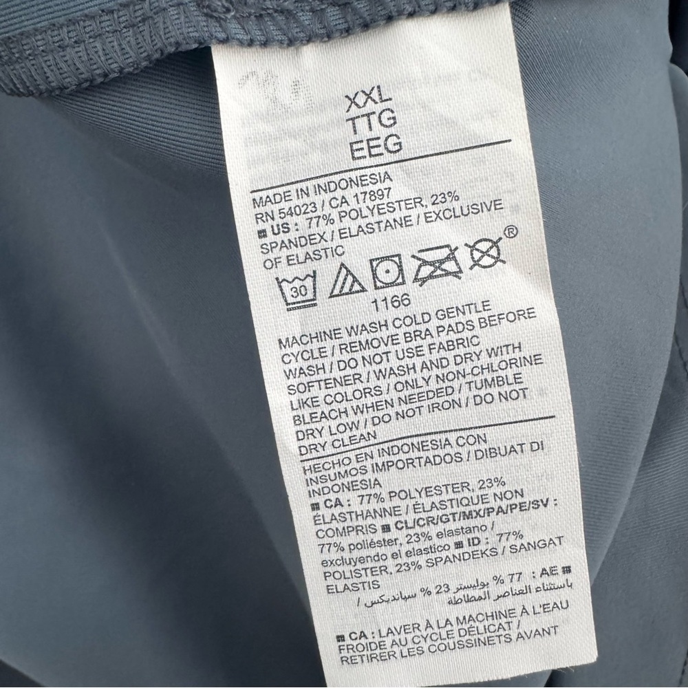 Old Navy active dress, size XXL PowerSoft Built in bra, hidden shorts dusty blue - Picture 6 of 8